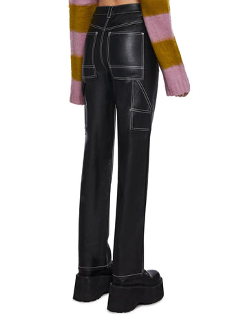 Evergreen Punk Vegan Leather Pants