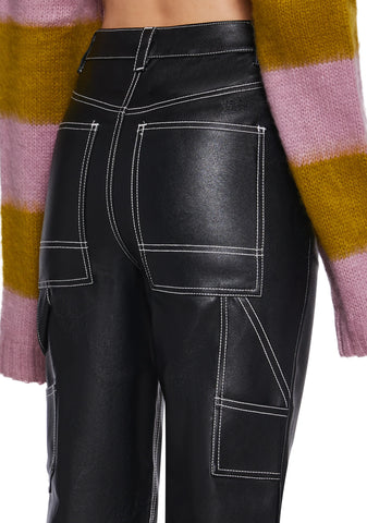 Evergreen Punk Vegan Leather Pants