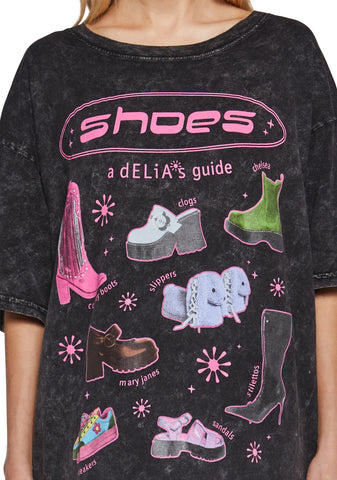 Shoe Guide Oversized Tee