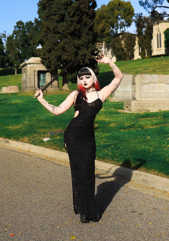 Cemetery Surprise Maxi Dress