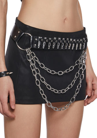 Wild Thrash Bullet Chain Belt