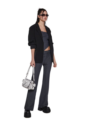 Business Last Pants Set - Gray