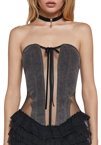 The Other Ex Strapless Dress