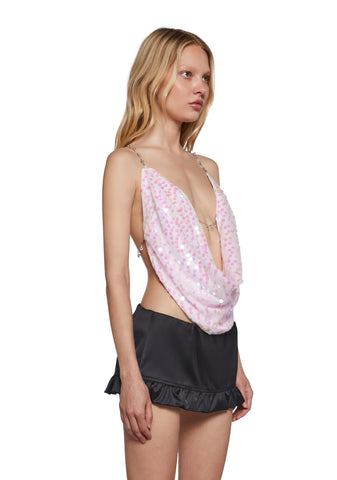 Dazzling Debut Sequin Top