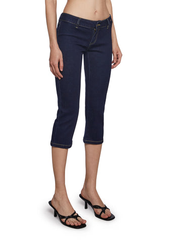 Espresso Vibes Capri Jeans