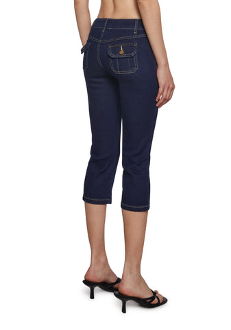 Espresso Vibes Capri Jeans