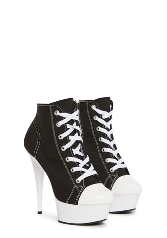 Delight-600SK-02 Platform Canvas Sneeker