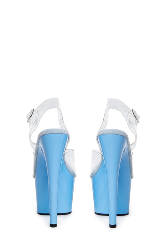 Adore-708 Platform Ankle Strap Sandals-Baby Blue