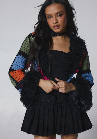 Day Rave Crochet Cropped Jacket