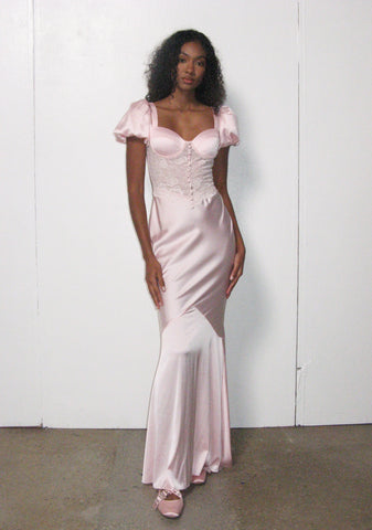 Belle Kiss Satin Gown