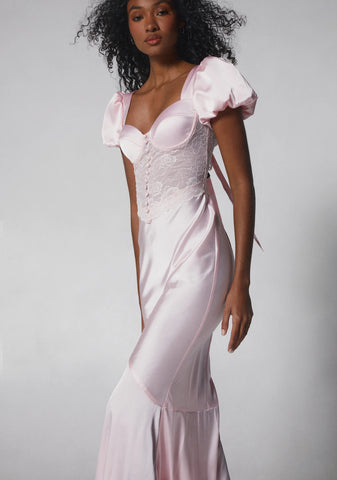 Belle Kiss Satin Gown