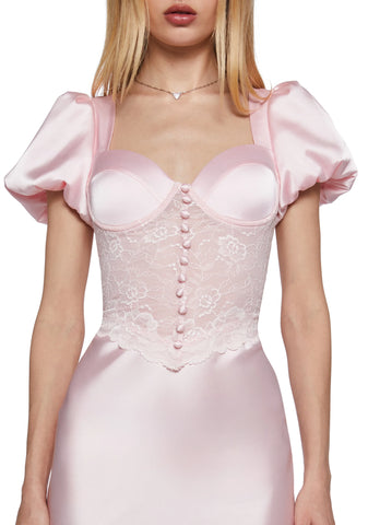 Belle Kiss Satin Gown