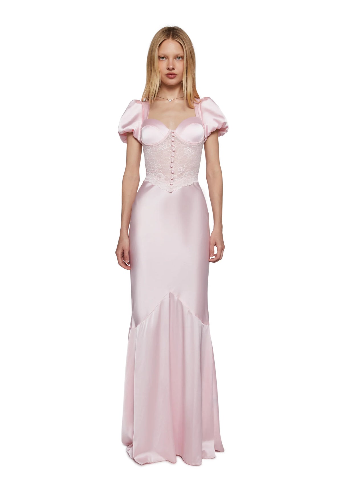 Belle Kiss Satin Gown
