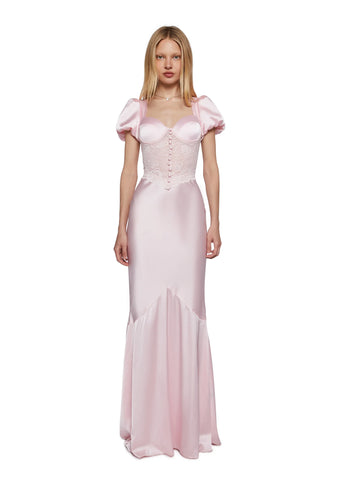 Belle Kiss Satin Gown
