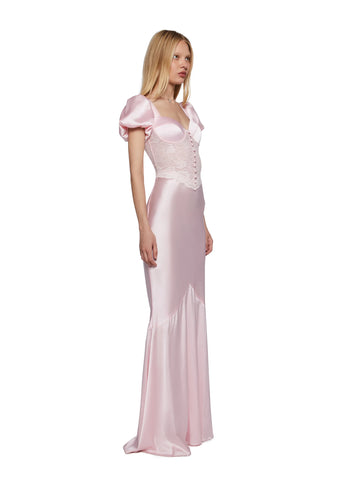 Belle Kiss Satin Gown