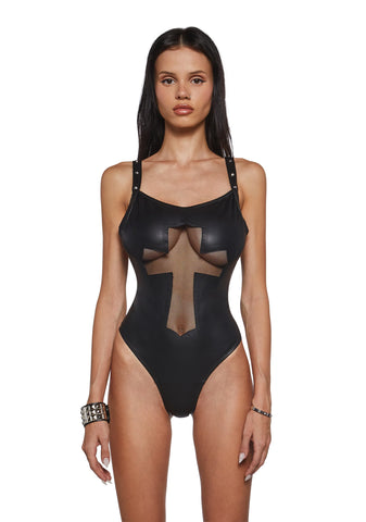 Steel And Ice One Piece Swimsuit