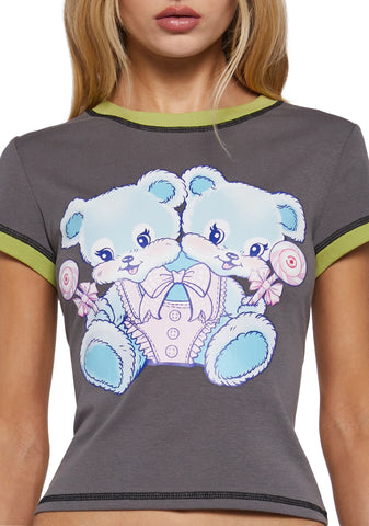 Teddy Twins Baby Tee