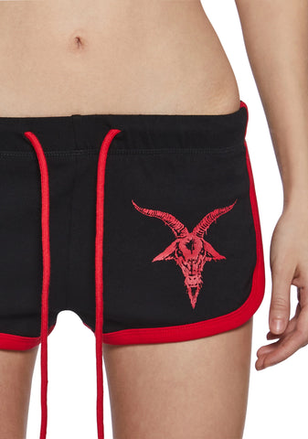 Baphomet Fan Booty Shorts