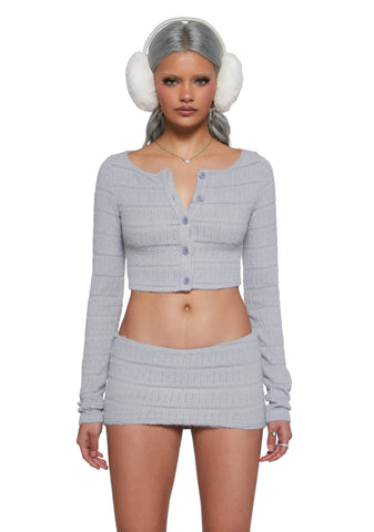 Snowfall Stunner Skort Set - Gray