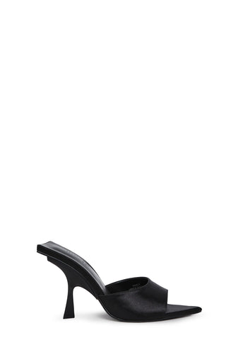 Cutie Escape Peep Toe Heels - Black