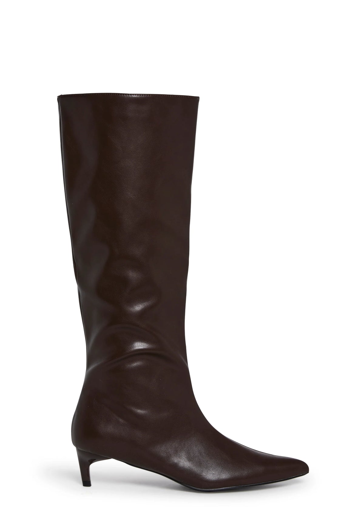 Elegant Tactics Knee High Boots - Brown