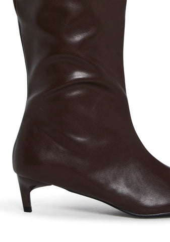 Elegant Tactics Knee High Boots - Brown