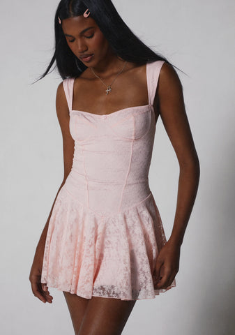 Perfect Date Mini Dress - Light Pink
