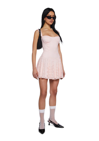 Perfect Date Mini Dress - Light Pink