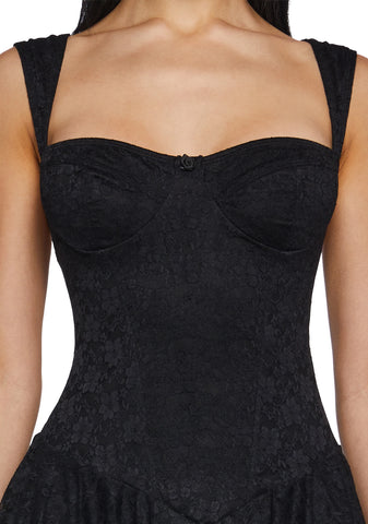 Perfect Date Mini Dress - Black