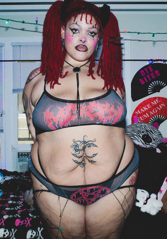 Hidden Goth Panty Set