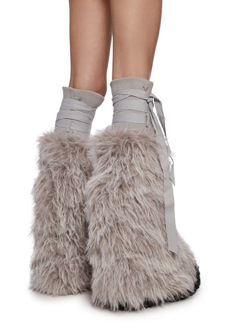 Shaggy Faux Fur Boot Covers