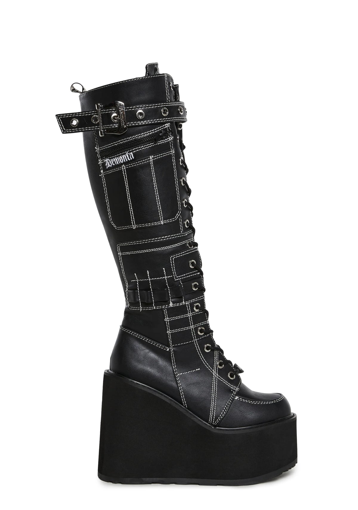 Swing-260 Platform Knee High Boots