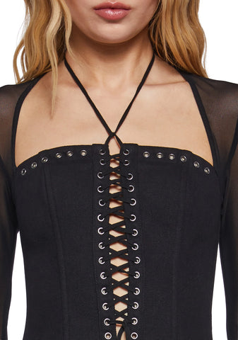 Ambient Corset Long Sleeve Top