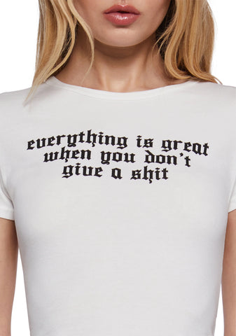 Ambient Everything Is Great Baby Tee