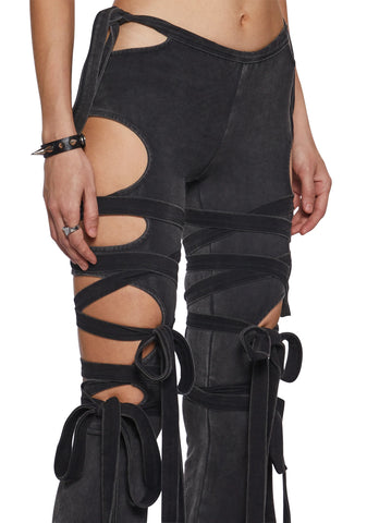 Ambient Wrap Tie Cut-Out Pants