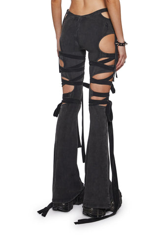 Ambient Wrap Tie Cut-Out Pants