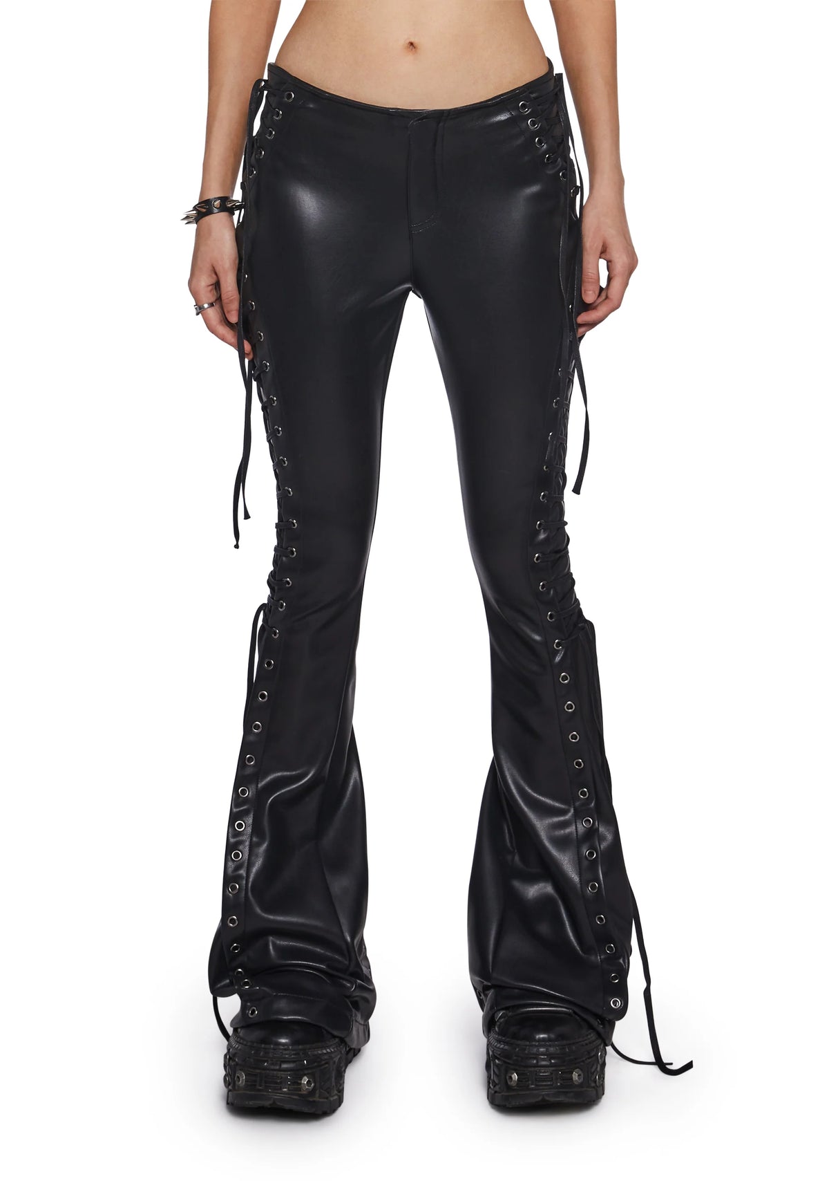 Ambient Lace-Up Flare Pants