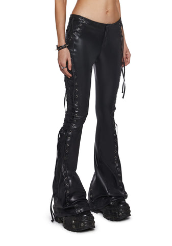 Ambient Lace-Up Flare Pants