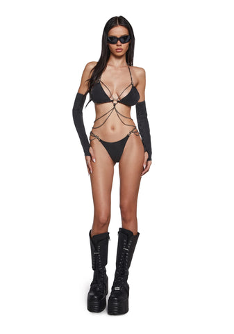 Ambient Strappy Chain Lingerie Set