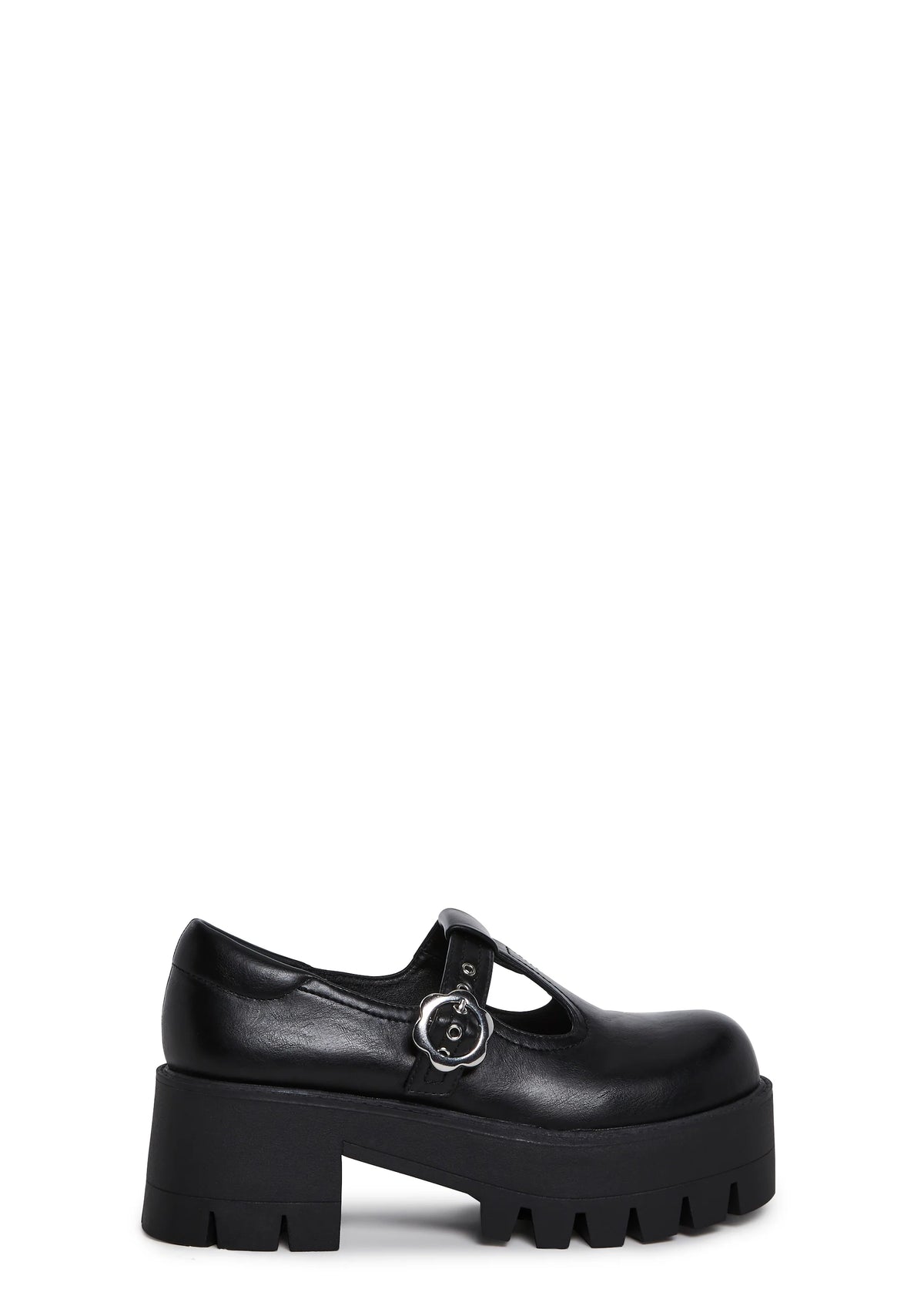 Playful Prelude Platform Mary Janes - Black