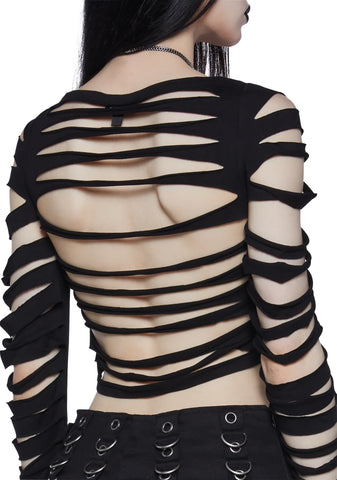 Crypt Creeper Shredded Top