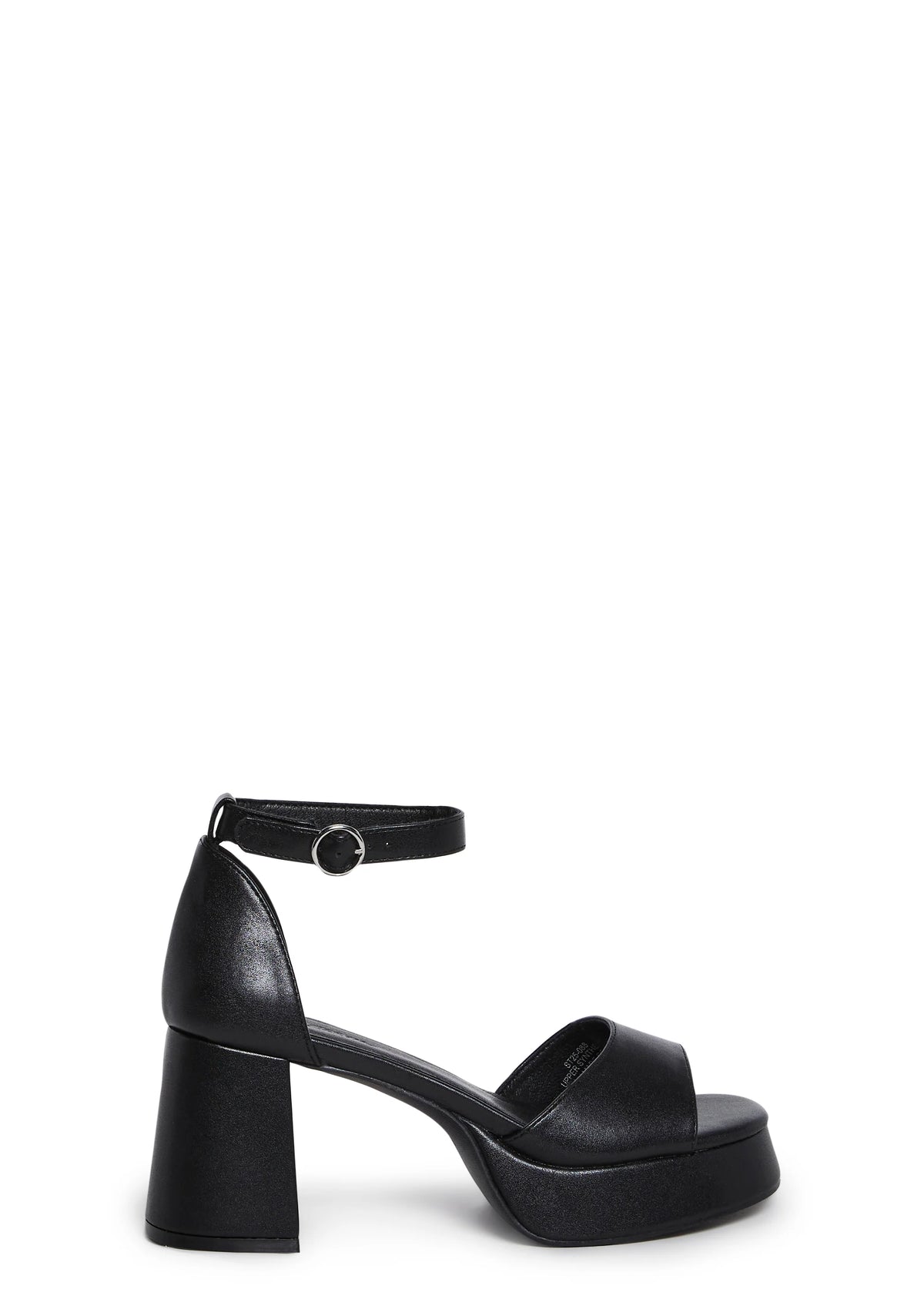 Soft Waltz Platform Sandals - Black