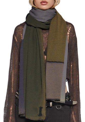 Chord Thermal Patchwork Scarf