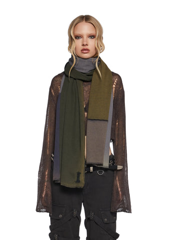 Chord Thermal Patchwork Scarf