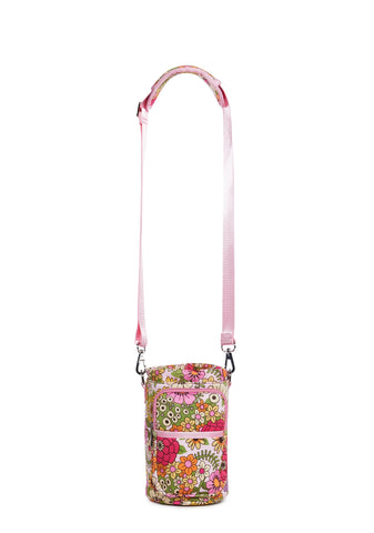 Swirling Flowers Water Bottle Carrier