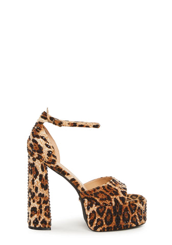 Wilmore Leopard Platform Heels