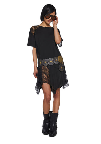 Shredded Romance Midi Dress