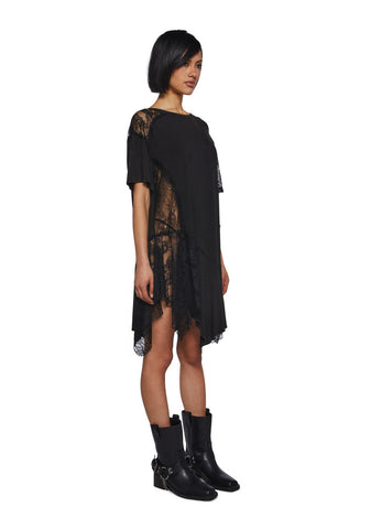 Shredded Romance Midi Dress