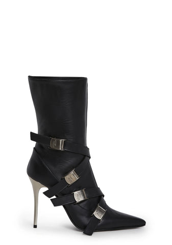M-QUEEN007-S1 Pointed Boots