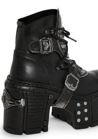 M-TM004-C3 Moto Buckle Boots